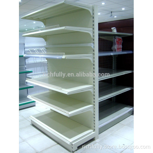 HOT SALE universal type 5 layers metallic supermarket gondola shelving in 100~120kg/layer